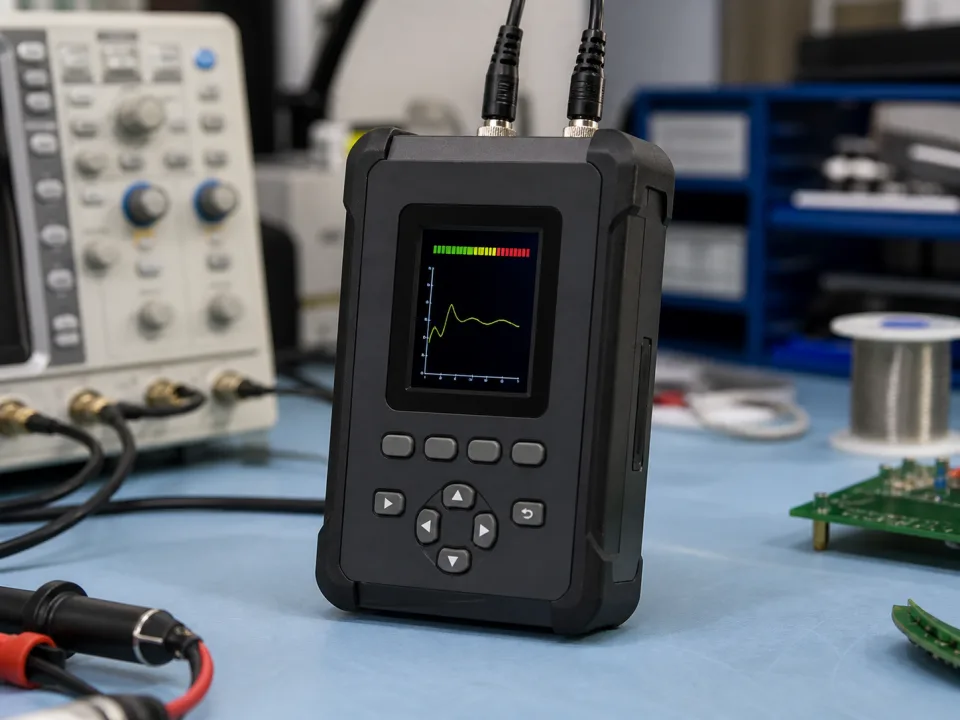Compact measurement and test equipment with a 2.4-inch color display