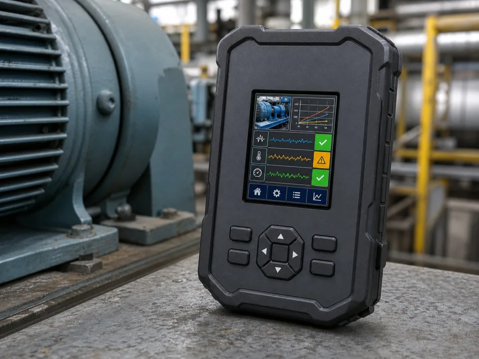 Handheld inspection and data terminal with a 2.83-inch high-resolution color TFT