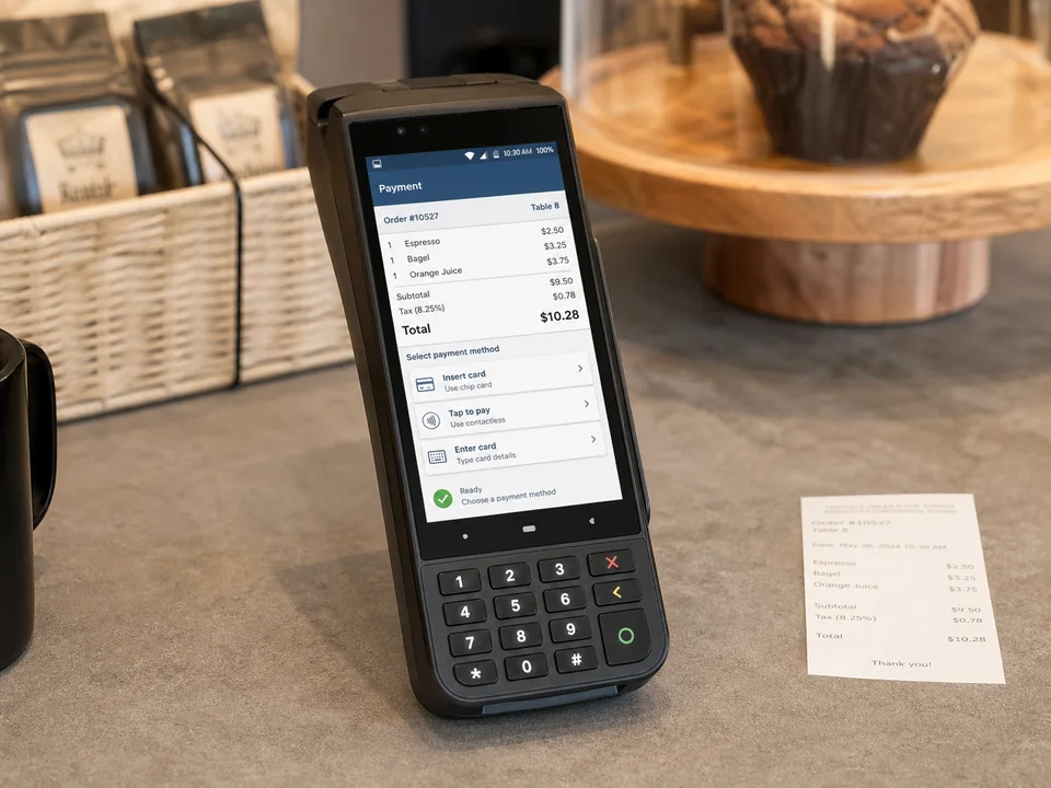 mPOS and mobile commercial terminal with a 4.99-inch high-resolution portrait color TFT