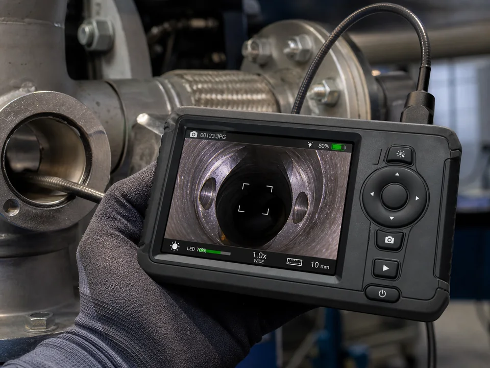 Professional imaging handheld device with a 3.45-inch VGA color TFT