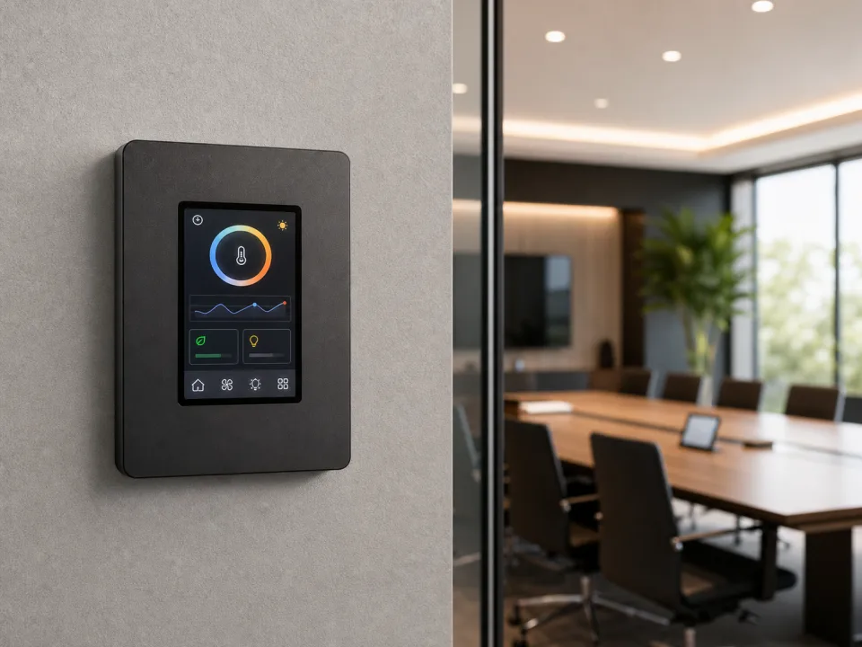 Smart-home wall controller with a 2.83-inch high-resolution color TFT