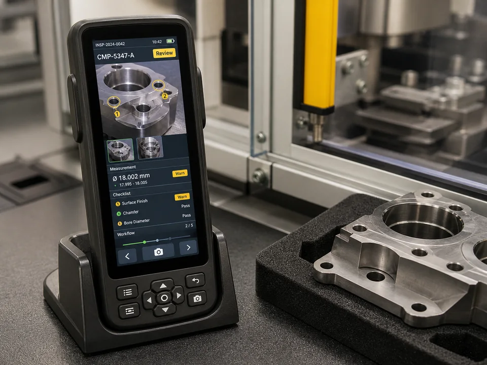 Visual inspection and diagnostic terminal with a 4.99-inch high-resolution portrait color TFT